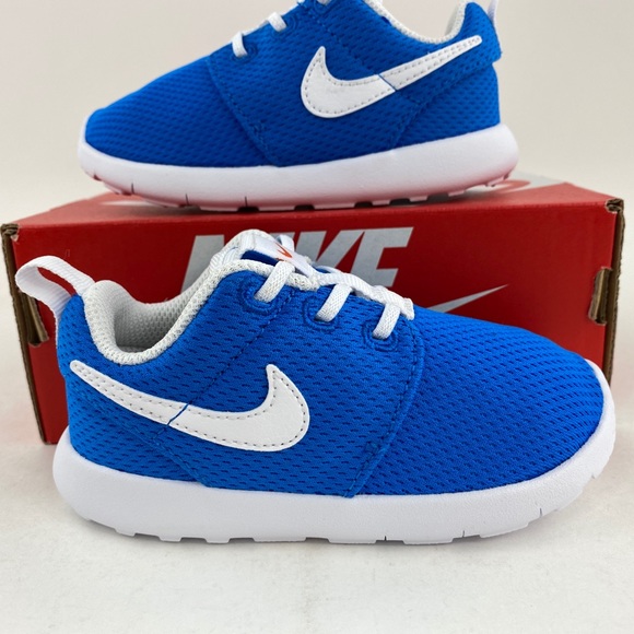 NEW Nike Roshe One Blue White Toddler Shoes - Picture 5 of 15